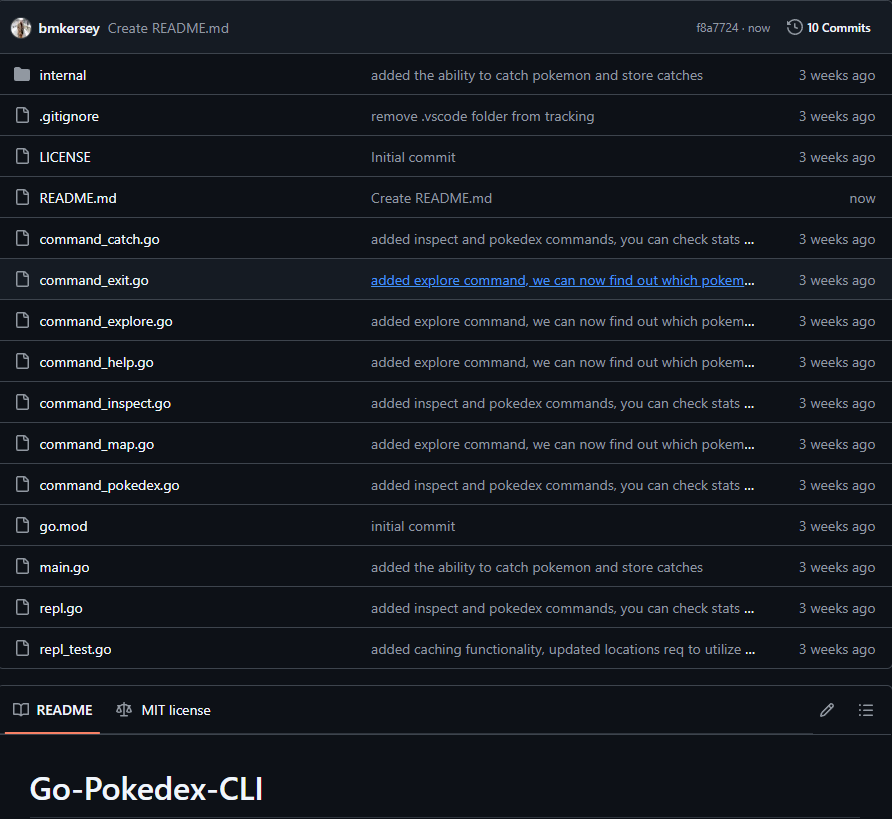 Go Pokedex CLI